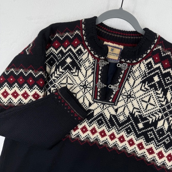 Dale of Norway Lake Placid 1980 Olympic Wool Nordic Sweater Pullover Size S - Picture 1 of 9